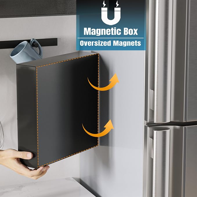 Neatsure Acrylic Magnetic Food Bag Storage Organizer for Drawer or Refrigerator, Compatible with Gallon, Quart, Sandwich, Snack & Variety Size Bags - Image 5