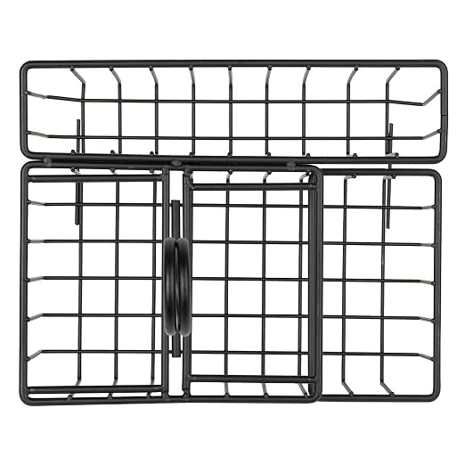 GET 8" Black Stainless Steel 4-Compartment Condiment Caddy (Set of 12) | 4 compartments, Easy transport, Restaurant service, Great for Condiments, Flatware and Table Service - Image 3