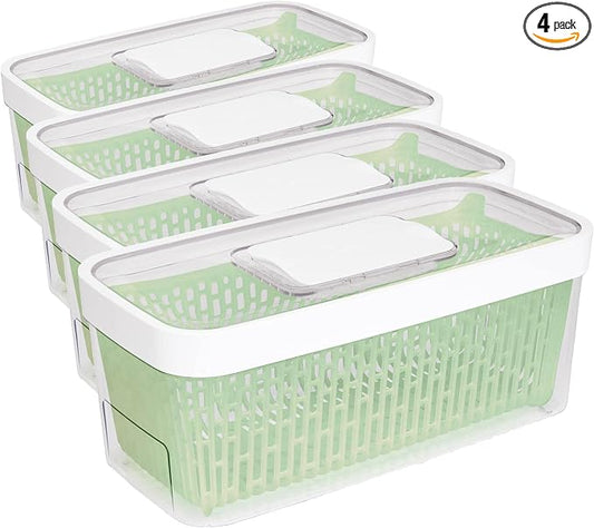 OXO Good Grips GreenSaver Produce Keeper - Large,White (Pack of 4) by Unknown