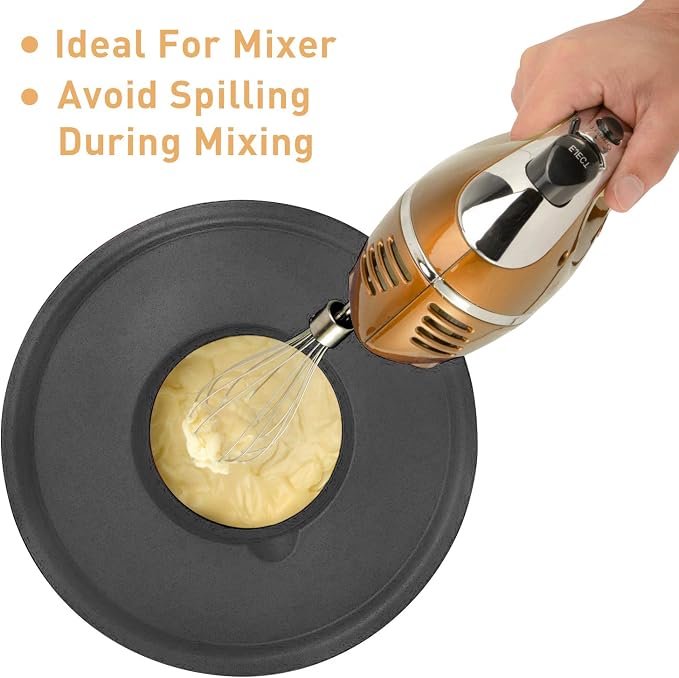 Wildone Mixing Bowls with Airtight Lids Set, 5PCS Stainless Steel Nesting Bowls for Kitchen, with Grater Attachments & Non-Slip Bottoms, Size 5, 3, 2, 1.5, 0.63 QT, Great for Mixing & Serving - Image 4