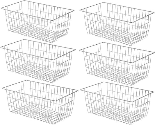 SANNO 15.7in Freezer Baskets Bins - Freezer Storage Containers Organizer for Office, Bathroom, Pantry by SANNO