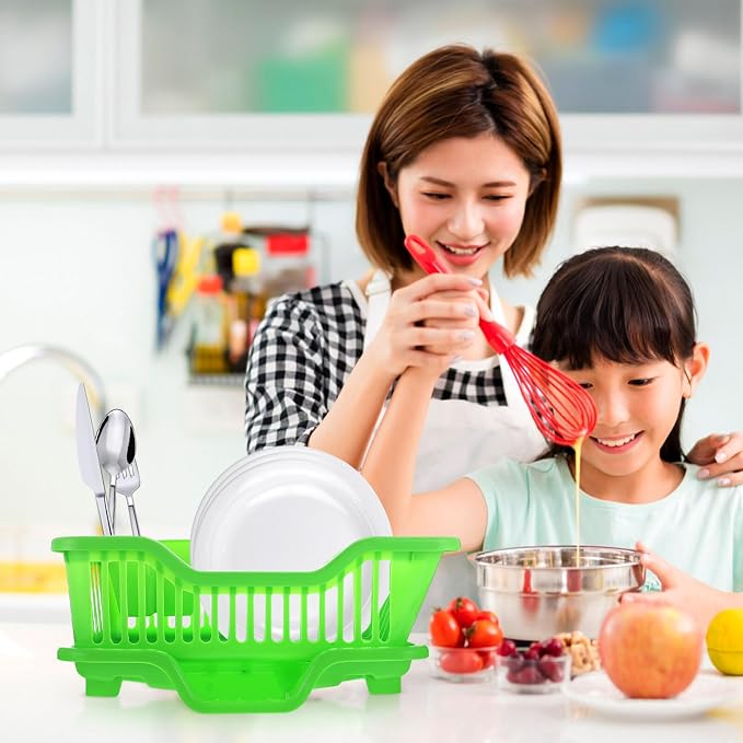 Luxshiny 1set Kitchen Storage Shelf Simple Style Dish Draining Rack Compact Bowl Basket for Drying Tableware Chic Design for Kitchen Counter Easy to Use and Maintain Excellent Workmanship - Image 2