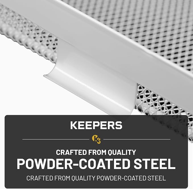 Everything Keeper - Organizer for Home, Kitchen, Bathroom, RV, Small Spaces - Storage Organizers - Compact Metal Basket - Under Cabinet Holder - Easy Install - Holds Strong - 13 x 10 x 2.5 in - Image 8