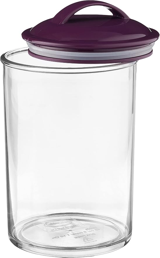 Reston Lloyd Food Storage Containers, BPA Free Airtight Canisters for Cereal, Pasta, Sugar, Coffee, Flour, Cookies, Loose Tea, for Kitchen Organization, Set of 3, Plum - Image 7