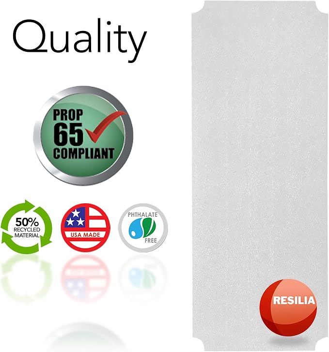 RESILIA Shelf Liner Set for Wire Shelving Rack – 5 Pack, 14 Inch Long x 30 Inch Wide, Clear Plastic Vinyl Covers for Kitchen, Pantry, & Garage Racks, Made in The USA - Image 9