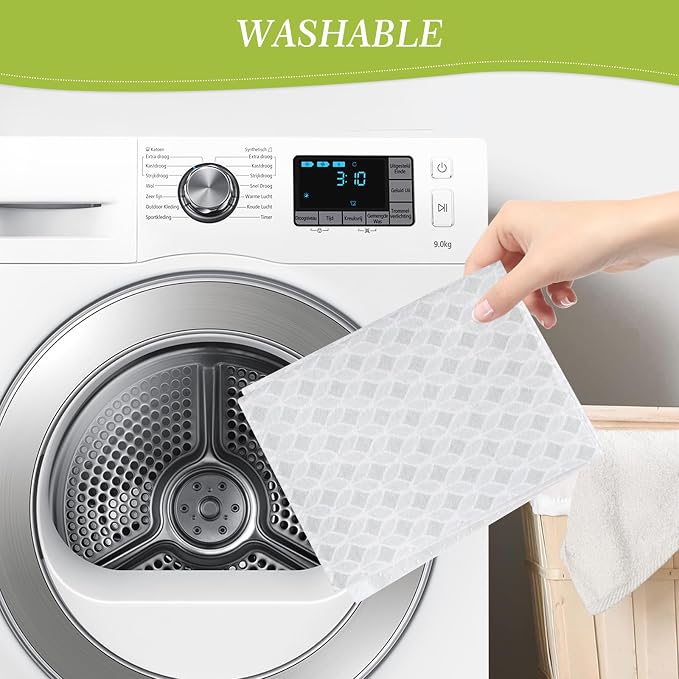 Cooyes Refrigerator Liners 17.7" x 24", Absorbent Strong Grip Fridge Liners Washable, Fridge Shelf Liner for Kitchen Cabinets, Non-Adhesive Refrigerator bin Liners and Mats - Image 4