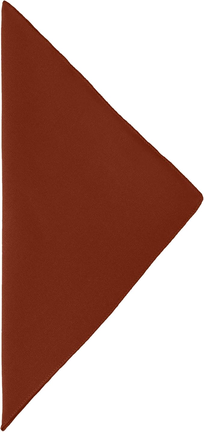 17x17-Inch Cotton-Feel Cloth Napkins, Burnt, Set of 36 - Image 2