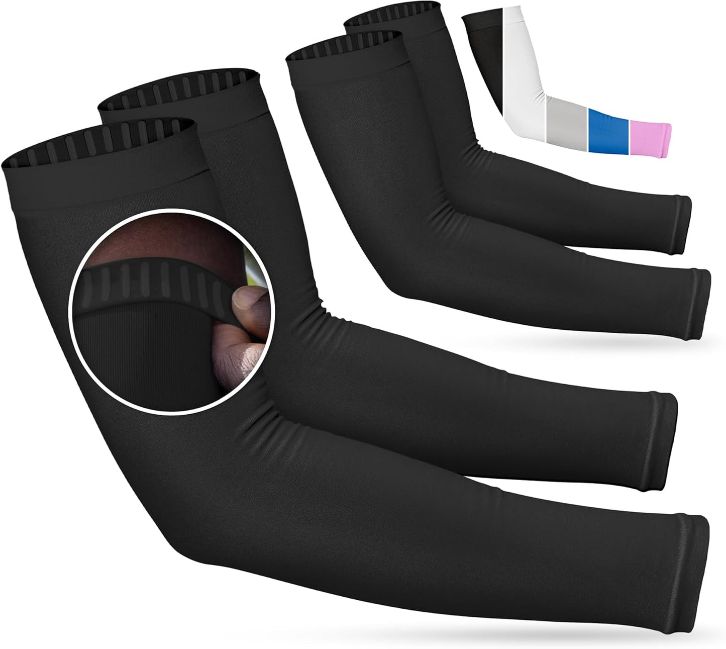 SportsTrail Cooling Arm Sleeves for Men & Women – Breathable, UV Sun Protection, Sports Arm Sleeves for Women, Men & Youth