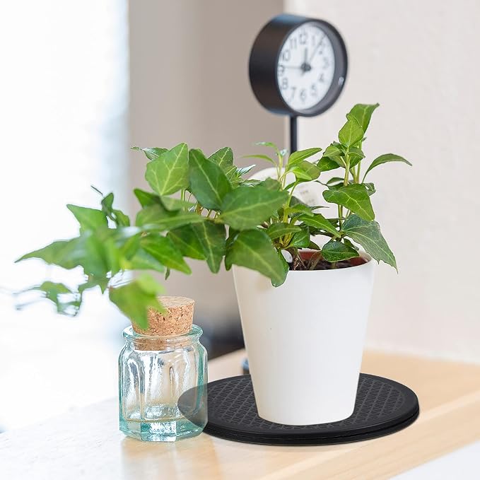 8 Pcs Lazy Susan Turntable Organizer 10 Inch 12 Inch Lazy Susan Turntable Heavy Duty Rotating Swivel Stand with Steel Ball Bearings for Flat Panel Monitors, Potted Plants, TV's, Sculpture, Speakers - Image 7