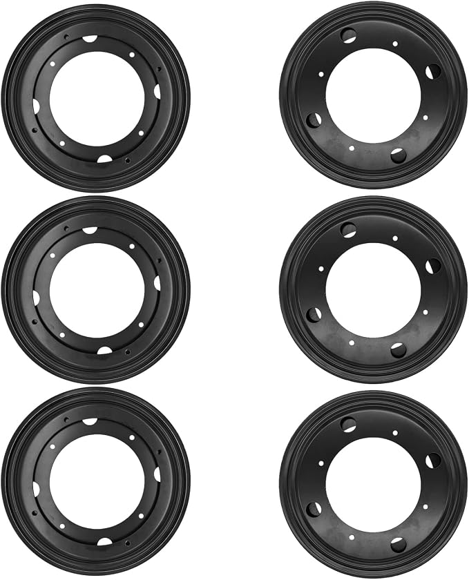 6 PCS 8" Lazy Susan Bearing,Heavy Duty Turntable Swivel for Rotating | Thickened steel resists rust & wear,5/16" thickness for stable rotation,360° swivel,ideal for tables,shelves & cabinets by High-PQ