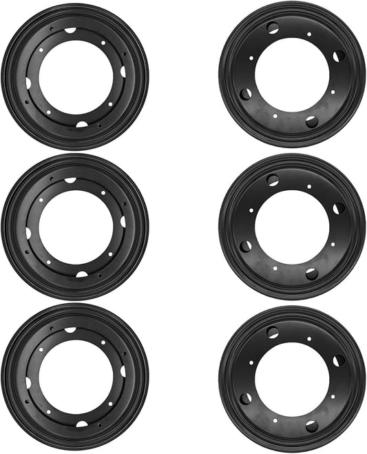6 PCS 8" Lazy Susan Bearing,Heavy Duty Turntable Swivel for Rotating | Thickened steel resists rust & wear,5/16" thickness for stable rotation,360° swivel,ideal for tables,shelves & cabinets by High-PQ