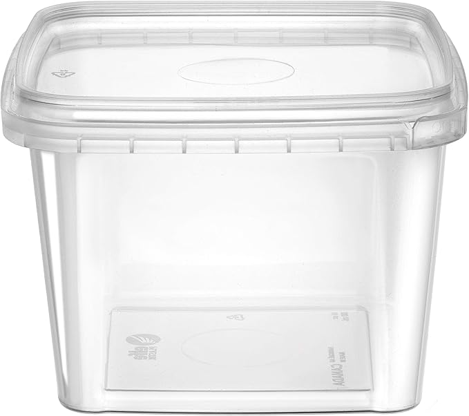 16 oz Deli Containers with Lids 20 Pack, Square Clear Plastic Containers with Lids BPA Free, Airtight Soup Containers with Lids for Meal Prep, Take Out & Food Storage - Image 5