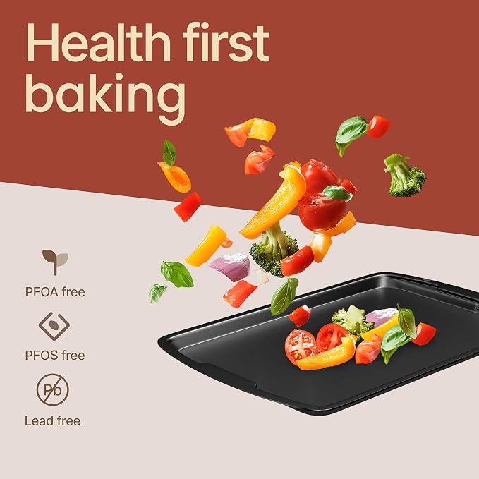 Bakken Swiss - Bakeware Set – 6 Piece – Stackable, Deluxe, Non-Stick Baking Pans for Professional and Home Cooking – Carbon Steel, Gray Coating - Image 7