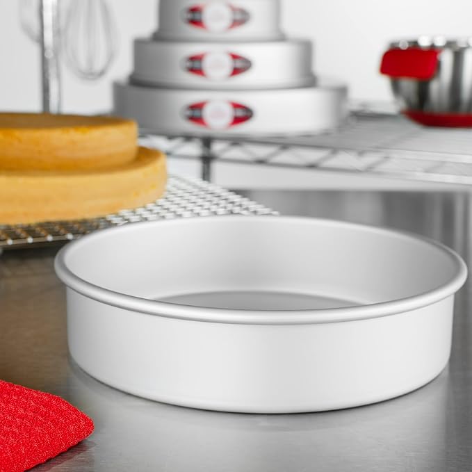 Fat Daddio's Anodized Aluminum Round Cake Pans, 2 Piece Set, 8 x 2 Inch - Image 5