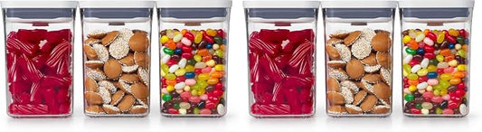 OXO Good Grips 3-PC Small Square Short POP Container Set,(Pack of 2) by Unknown
