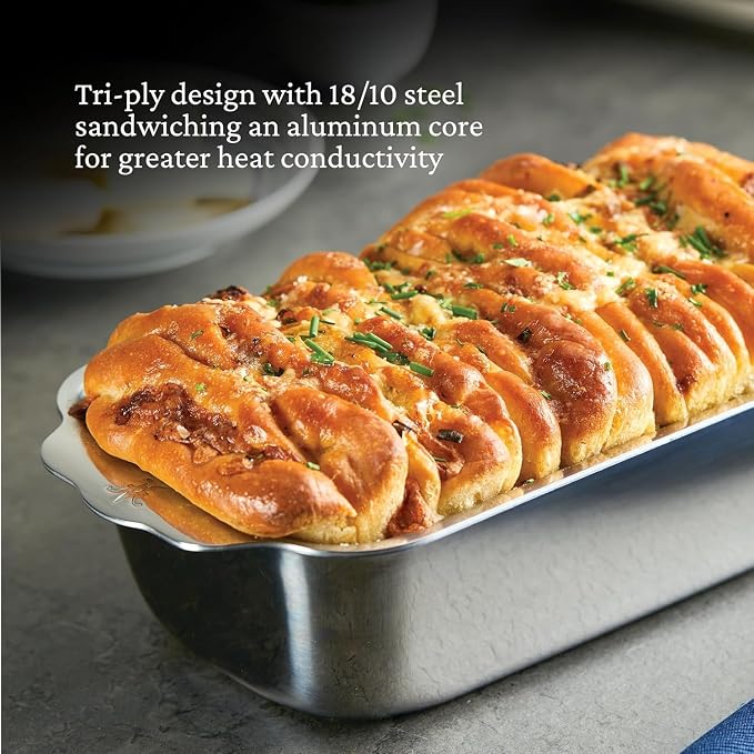 Hestan Provisions OvenBond – Tri-ply Clad Stainless Steel, 1-Pound Loaf Pan (9" x 5") - Image 4