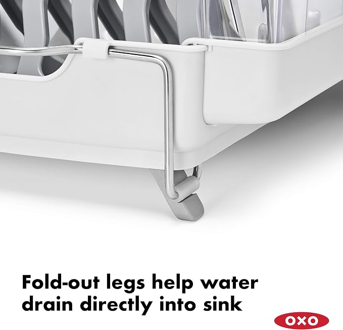 OXO Good Grips Foldaway Dish Rack - Image 3