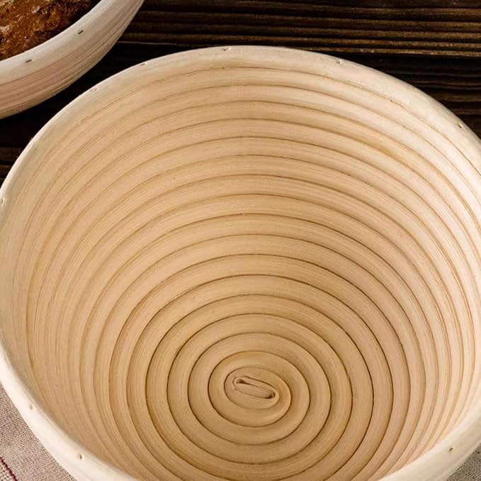 6 Pcs 6 Inch Round Banneton Bread Proofing Basket with Liner Small Banneton Bread Proofing Basket Bread Rising Bowl for Sourdough Bread Baking Making - Image 8