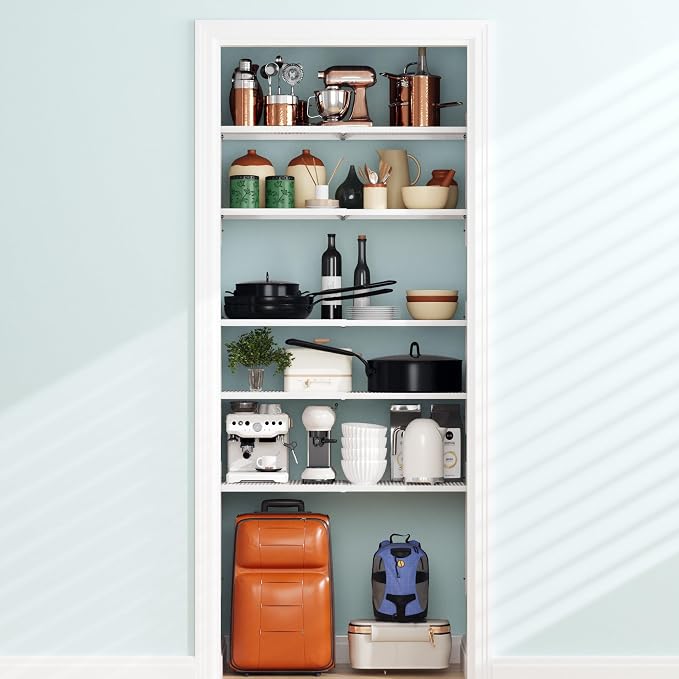 Expandable Closet Shelf Organizer, Adjustable Shelves, Small 1 Pack | Expandable Fit, Adjustable Levels, DIY Divider Use, Closet/Pantry Storage, Small Size, Space-Saving - Image 2