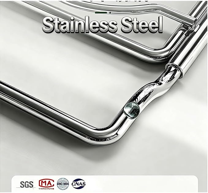 Collapsible Dish Drying Rack, Stainless Steel – Compact Foldable Kitchen Counter Organizer for Small Spaces, Silver - Image 5