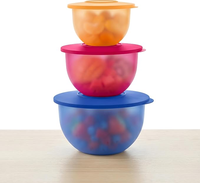 Tupperware Brand Impressions 6-Piece Classic Bowl Set (3 Bowls + 3 Lids) - Dishwasher Safe & BPA Free - Airtight, Leak-Proof Food Storage Containers for Fridge & Pantry - Image 6