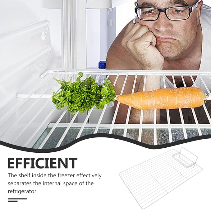 BESTYASH Freezer Partition Divider Chest Refrigerator Dividers 18.11X11.02X3.93In Wire Shelf Organizer for Home and Commercial Freezers Refrigerator Storage and Food Separation - Image 8