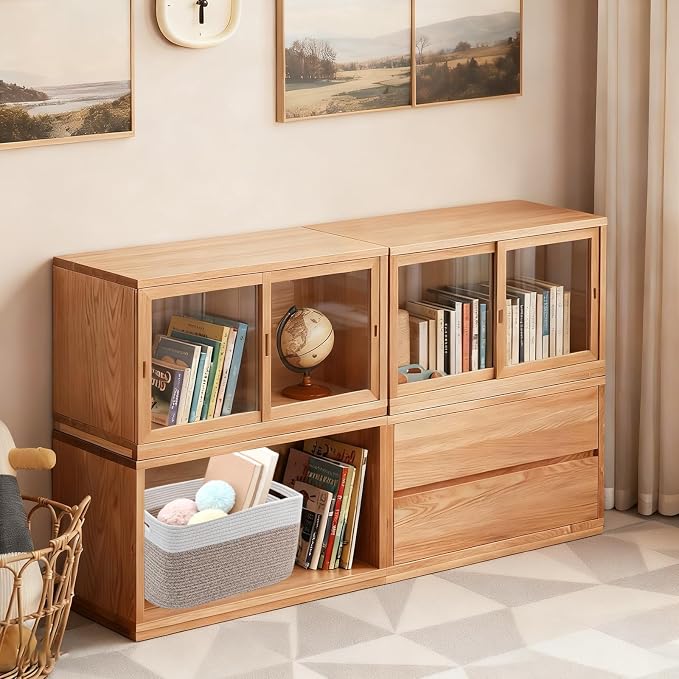 3 Pack Woven Baskets,Storage Baskets for Shelves with Handles | 13.5"×11"×9.5" Closet Baskets, Nursery Organizer for Toys Towels Books, Storage Bin for Living Room Bedroom (White&Brown) - Image 7