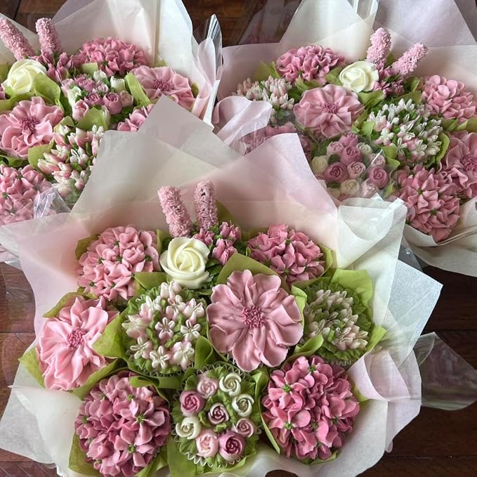 Stainless Steel Small Russian Tulip Flower Icing Tips Kit, 8 Pcs Set | Stainless Steel Icing Tips, Seamless Welding,Box Package - Image 8
