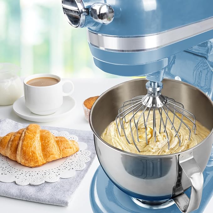 Whisk Attachment for KitchenAid Stand Mixer 7 Quart Bowl | Stainless Steel Whisk Replacement for KitchenAid Lift Bowl Mixer, Dishwasher Safe - Image 2