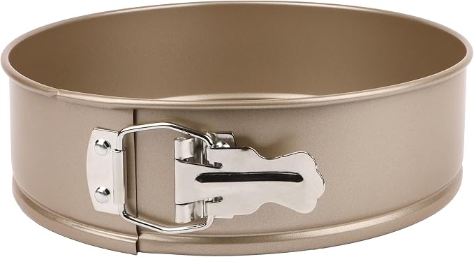 David Burke 9" Springform Pan – Carbon Steel Cheesecake Mold with Removable Bottom, Oven Safe, PFTE & PFOA Free – Bronze - Image 3
