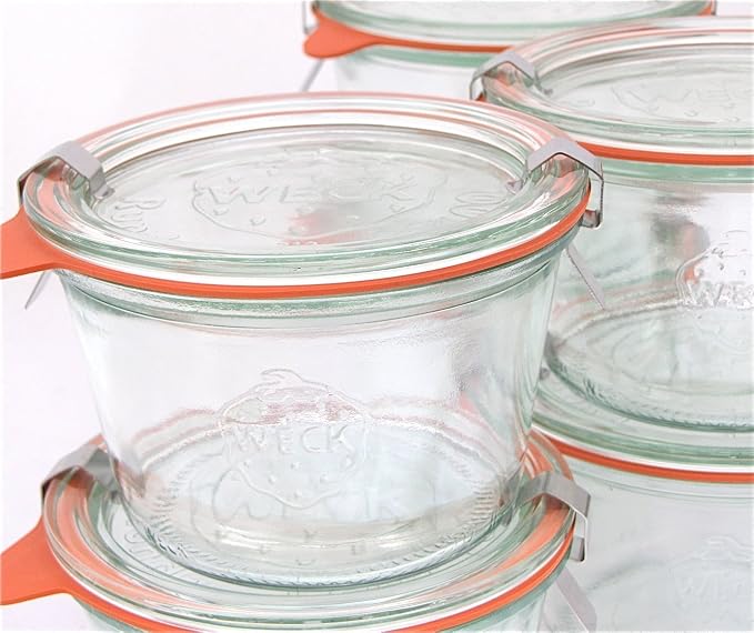 Weck 741 - 0.25 Liter Mold Jars with Lids - 6 Rings and 12 Clamps - Image 3