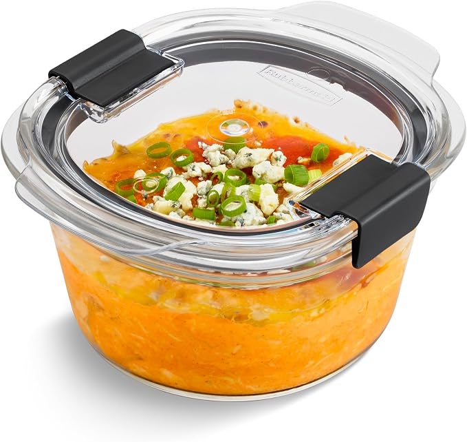 Rubbermaid Brilliance® Glass Round Leak-Proof 6-Piece Set Food Storage Containers, Food Containers with Lids, Meal Prep Containers - Image 5