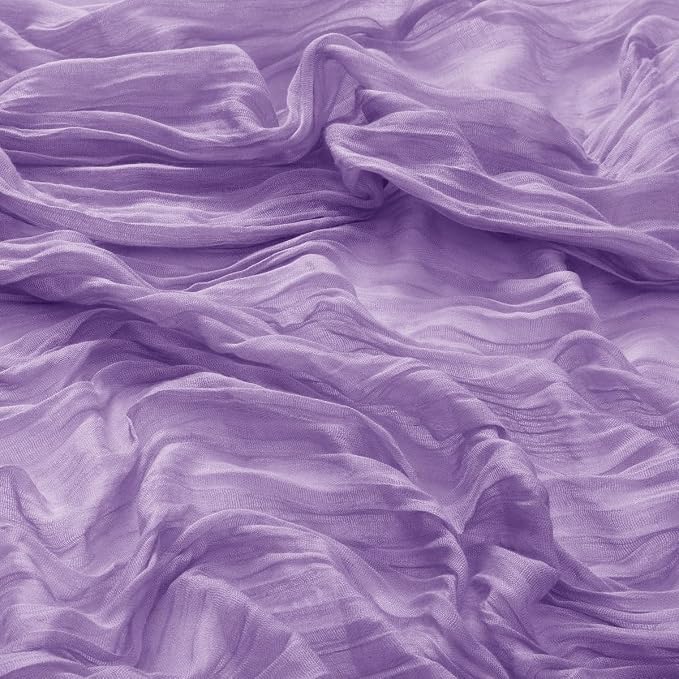 DeZerlor Purple Washable Cheesecloth Napkins Set of 20 for Wedding Party | Reusable Summer Cloth Napkins Bulk, for Bridal Baby Shower Dinner Cocktail Birthday Home, 21x21 Inches - Image 6