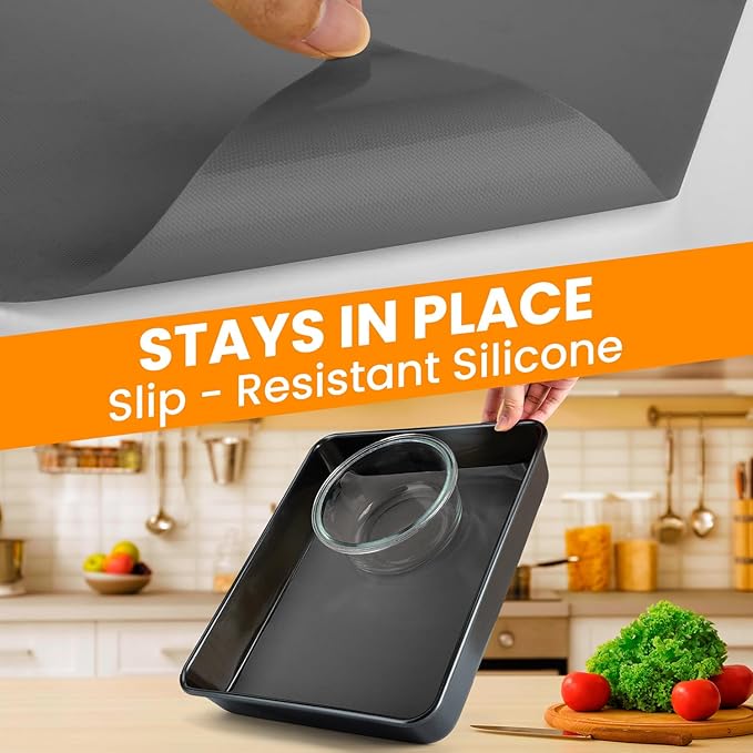 Silicone Baking Mat Roll -Reusable & Best German Silicone Mat Roll-Heat Resistant Freeze Dryer Mat Non Stick Pastry Mat Dough Rolling Mat, Non Slip Countertop Protector Mat, Cut to Size Silicone Mat - Image 5
