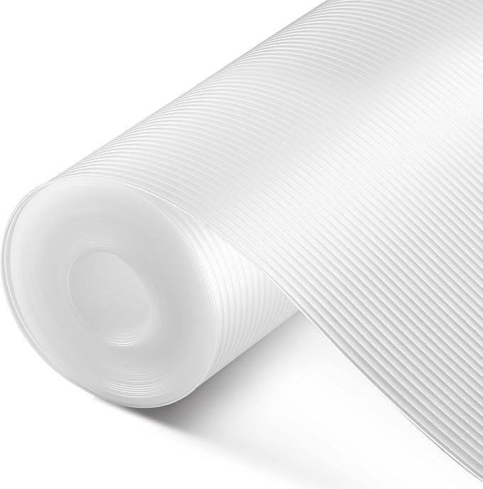 Shelf Liner, Drawer Liner, 20 Inches x 20 FT Cabinet Liner for Kitchen Cabinets Non-Adhesive Shelf Liners, Waterproof Shelf Paper with Non-Slip, Durable Liners, Clear by Iwtmm