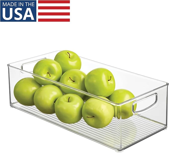 iDesign Stackable Storage Bin - Clear | Organizer Bin for Kitchen and Pantry, Made in USA - Image 2