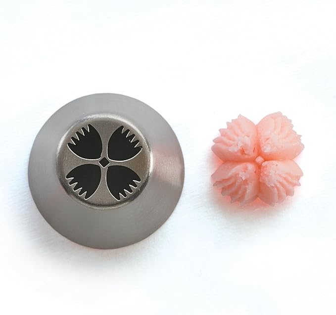 11 Pieces Stainless Steel Medium Russian Tulip Icing Tips Set | Cupcake Flower Shaped Frosting Nozzle Kit For Pastry Cupcakes Cakes Cookies Decorating,Stainless Steel Flora Piping Tips - Image 6