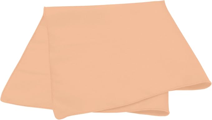 17x17-Inch Square Polyester Cloth Napkins, Peach Set of 36 | Bulk Case of 3 Dozen, Seamless, Serged Edges, Machine Washable, Wrinkle-Resistant, Flame-Resistant, Stain-Resistant, Orange - Image 2