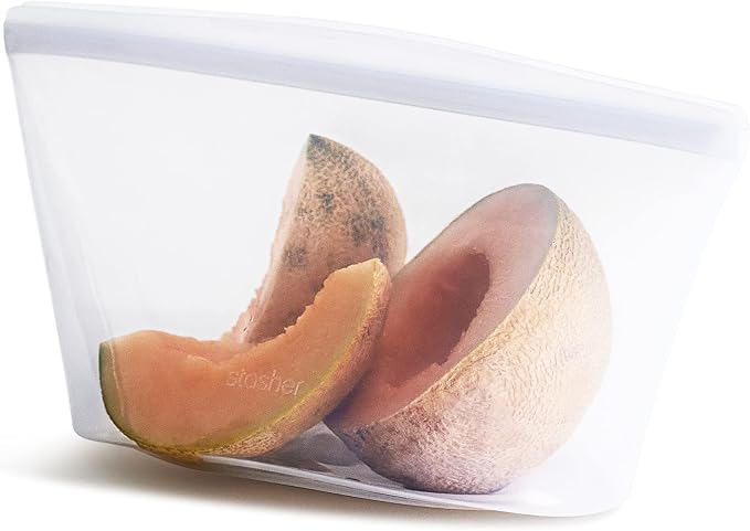 Stasher Reusable Silicone Storage Bag, Food Storage Container, Microwave and Dishwasher Safe, Leak-free, 8 Cup & Reusable Silicone Storage Bag, Food Storage Container, Microwave - Image 2