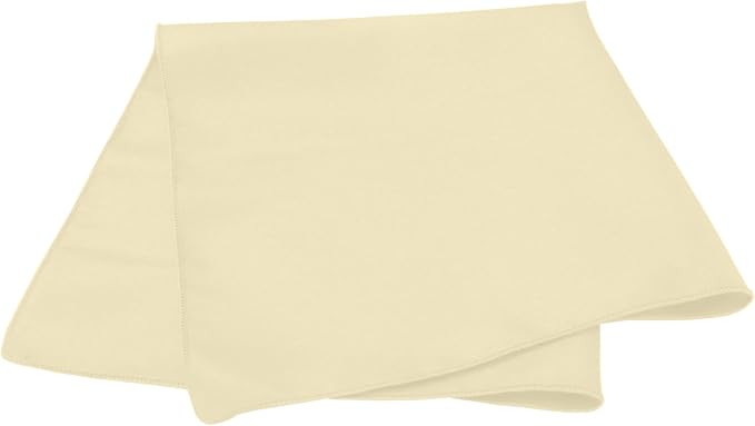 20 x 20-Inch Square Polyester Cloth Napkins, Tan Set of 12 - Image 2