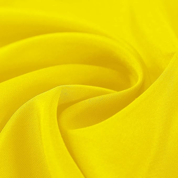 Cloth Napkins 20x20 inch Washable Polyester Dinner Napkins Soft Table Napkins for Wedding Party Dining Banquet(Yellow,100PCS) - Image 5