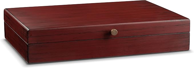 Royalty Art Cutlery Storage Box, Wooden Flatware Caddy, 15x11x3 In | Stores forks, knives, spoons, decorative kitchen and dining organizer, flatware not included - Image 2