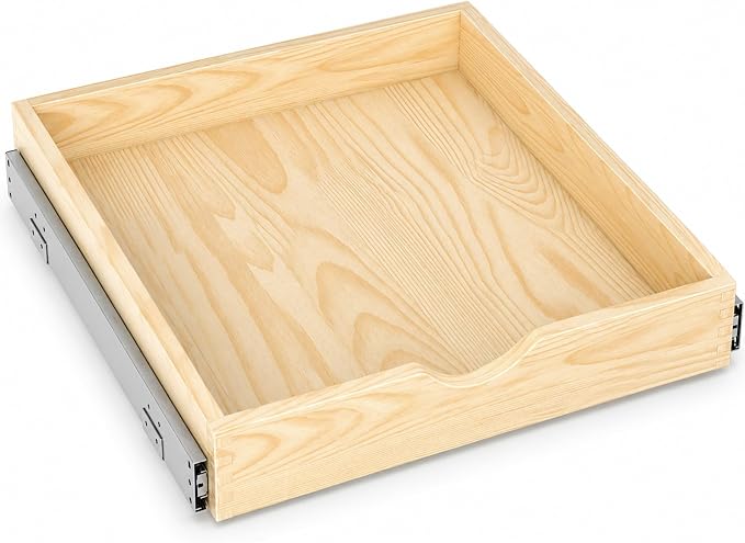 ZOINLIY Wooden Pull Out Cabinet Organizer, 21'' Deep Slide Out Drawer | Kitchen Organizers and Storage, Soft Close, Heavy Duty, Full-Extension by ZOINLIY