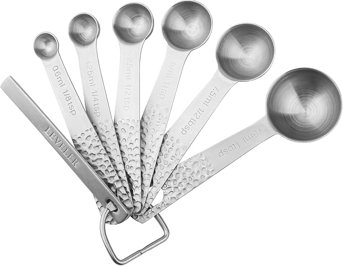 Measuring Cups and Spoons Set, 18/8 Stainless Steel Measuring Cups and Spoons Set for Baking & Kitchen, Metric & US Metal Measure Cup and Spoon for Dry & Liquid - Image 3