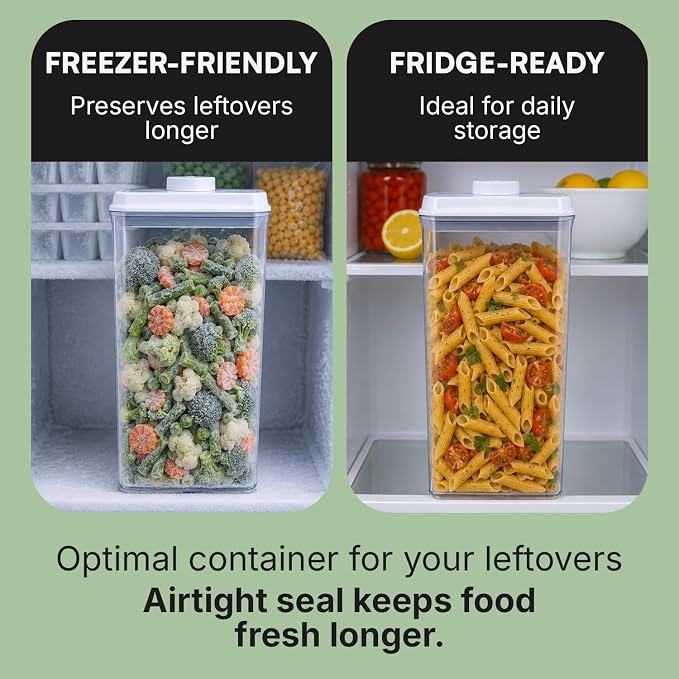 Bop Top Airtight Food Storage Containers | Pop-Top Lid | 13.5 Cups / 108 Oz | kitchen canister set, for flour, sugar, snacks, pasta, baking - Image 3