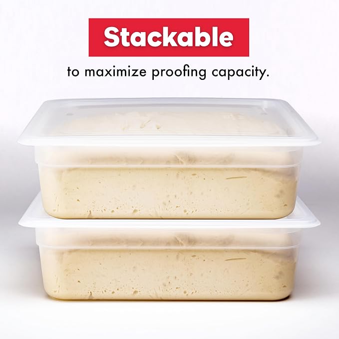 Brod & Taylor Proofing Container (2 Pack) With 6L Capacity, Fits Up to 3000 Grams of Dough – Dough Rising Box for Bread, Sourdough & Pizza (Dishwasher Safe, BPA-Free) - Image 7