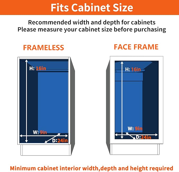 ROOMTEC Individual Pull Out Cabinet Organizer (7½"W x 21½"D), 2 Tier Spice Rack Organizer for Cabinet, Slide Out Drawer Pantry Shelf Organization and Storage for Kitchen Bathroom - Image 4