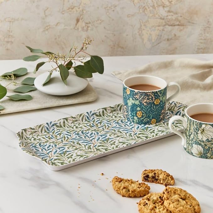 Pimpernel Morris & Co Willow Bough Sandwich Tray - Green | 15" x 6" Melamine Serving Tray for Sandwiches, Snacks, Tea & Entertaining, Lightweight, Easy Clean Surface, Dishwasher Safe - Image 6