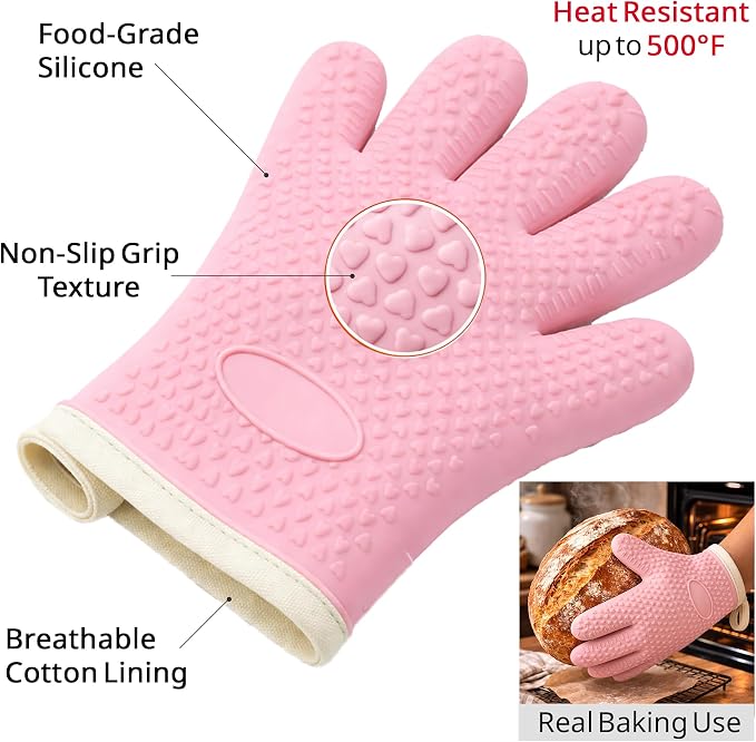 Sourdough Starter Kit for Beginners – 46-Pc Pink Sourdough Bread Making Kit with Silicone Banneton Proofing Basket, Sourdough Starter Jar, Digital Scale, Bread Lame & Sourdough Tools – Gift - Image 6