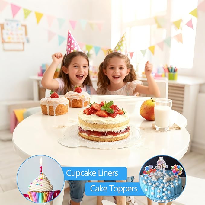 Makmeng 722pcs Cake Decorating Kit - Baking Supplies with Springform Pans, Cake Rotating Turntable, Icing Piping Bags and frosting Tips Set - Cake Decorating Tools for Beginners - Image 7